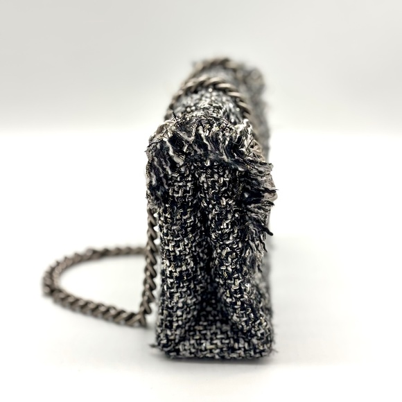 Kurt Geiger Tweed Mini Brixton Bag - Picture 2 of 5